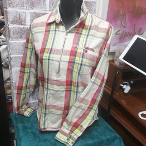 Toad & co plaid flannel shirt